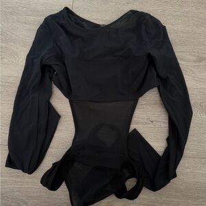 Urban Outfitters Black Long Sleeve Bodysuit